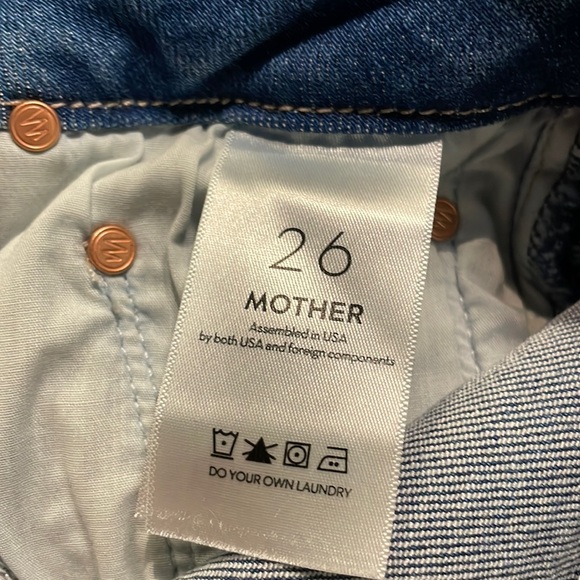 MOTHER *LIL ROLLER FRAY* WASH: WORK HARD PLAY HARDER *SIZE 26 PETITE NWT $268.00 - Picture 8 of 13